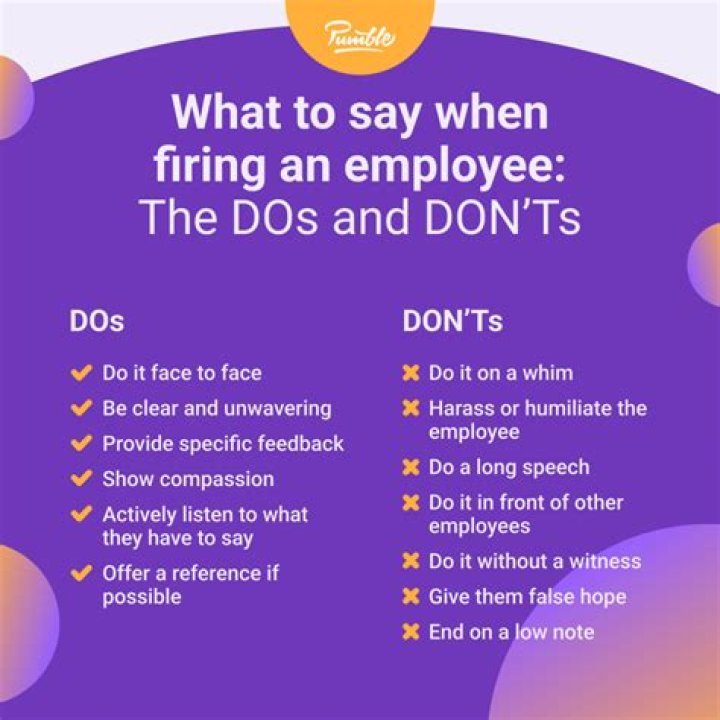 What to say when firing someone who is not a good fit? ·